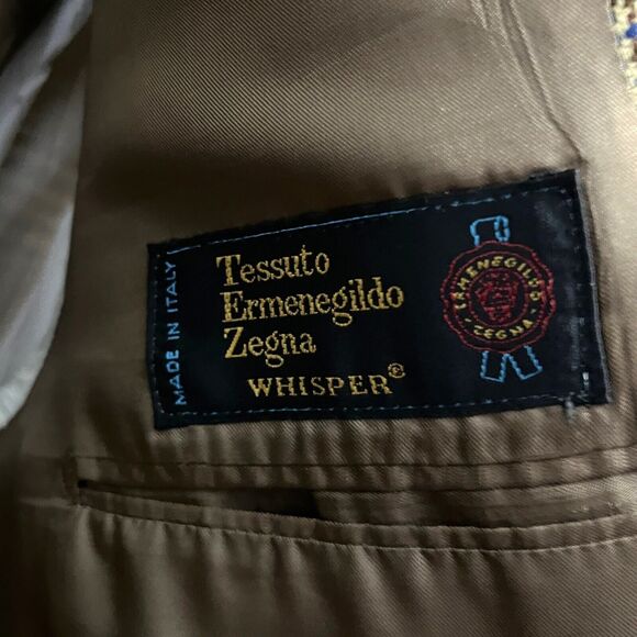 Ermenegildo Zegna Sport Coat Blazer Jacket Whisper Houndstooth Windowpane US 42 - Picture 7 of 16